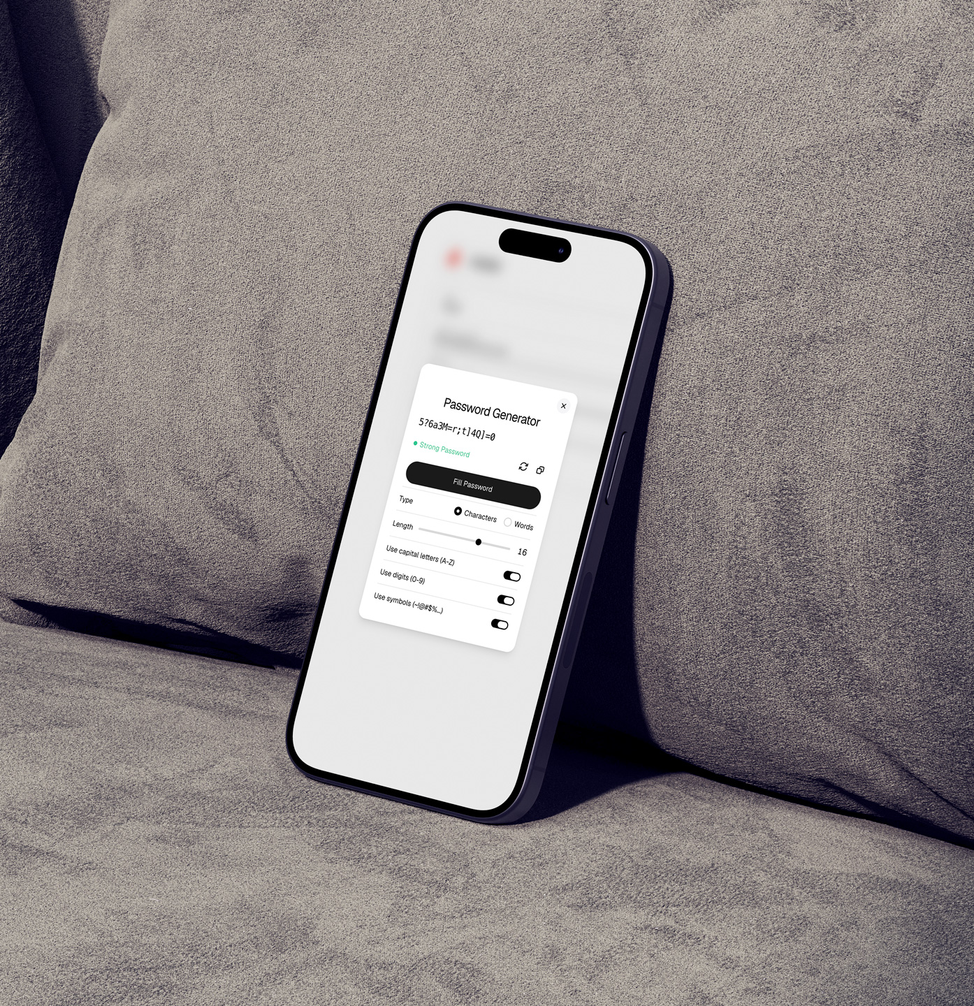 Vault App password generator
